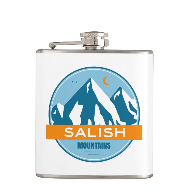 Salish Mountains Montana Flachmann (Vorderseite)