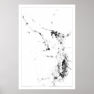 Salish Seezählung Dotmap Poster