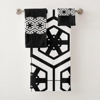 Salle de bain moderne et design noir et blanc