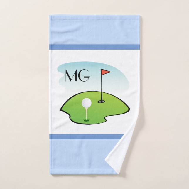 Salle de bain Monogram Cartoon Golf (Serviette à main)