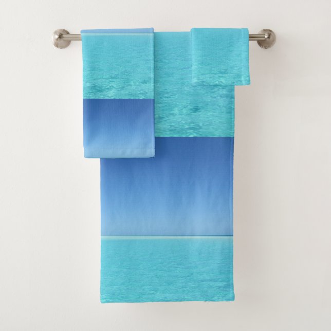 Salle de bain Tropical Ocean Blue Beach (En situation)