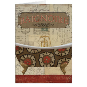 Salle de bains de Français de carte postale