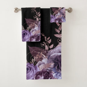 SALLE DE BAINS EN BOTANIQUE FLORALE NOIR