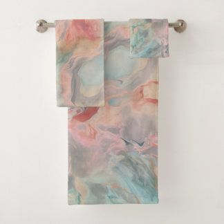 SALLE DE BAINS EN MARBRE GRAS ET SÈCHE-SERVIETTES