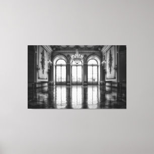 salle de bal château toile enveloppée