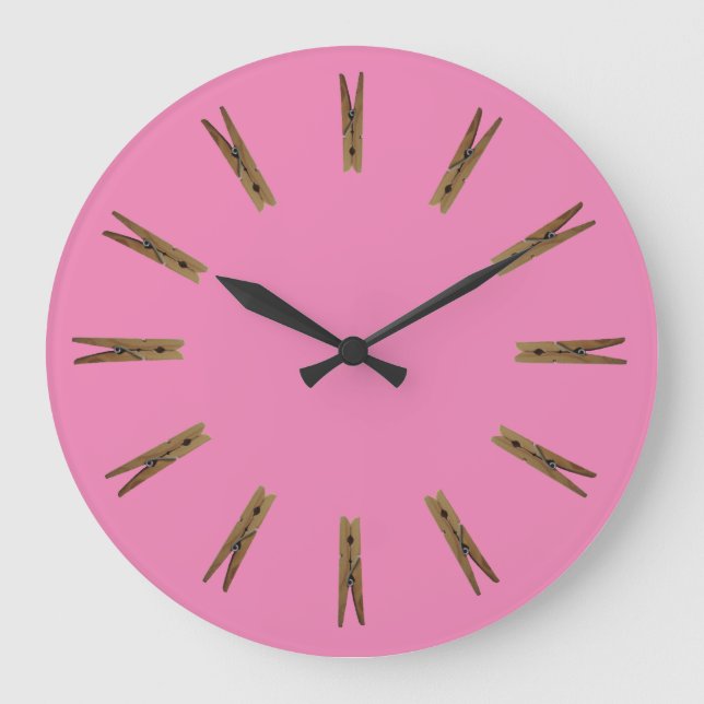 Salle De Blanchisserie Vêtements Grande Horloge (Recto)