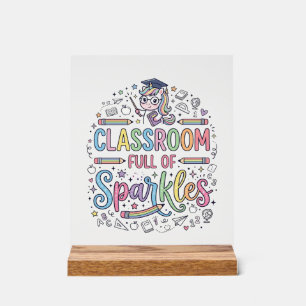 Salle de classe licorne pleine de paillettes Merch