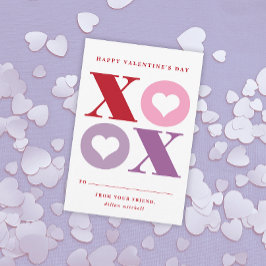 salle de classe xoxo coeur carte valentine