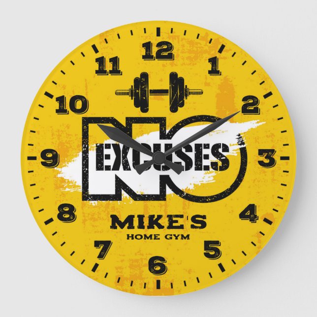 Salle De Fitness Salle De Fitness Horloge Mur Pers (Recto)