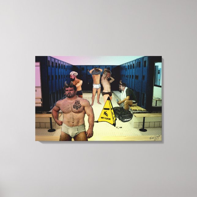 Salle de verrouillage Satyr sur toile enveloppée (Recto)