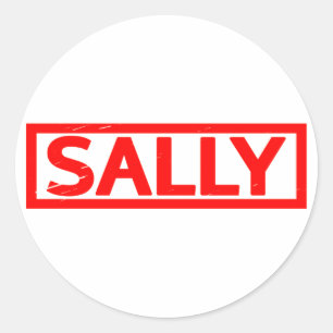 Sally Briefmarke Runder Aufkleber