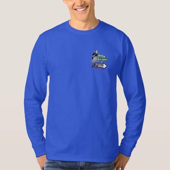 Sally die lange Hülse Pinguin cm um Latein Amer T-Shirt (Vorderseite)