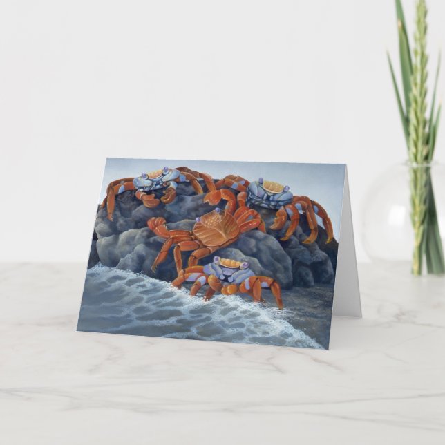 Sally Lightfoot Crabs Card Karte (Vorderseite)