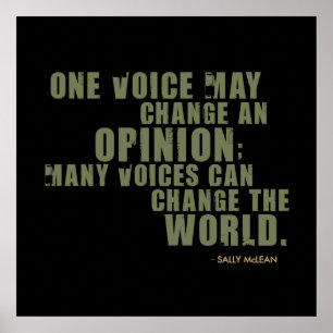 Sally McLean Quote Poster