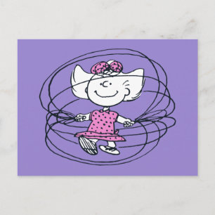 Sally Playing Jump Rope Postkarte