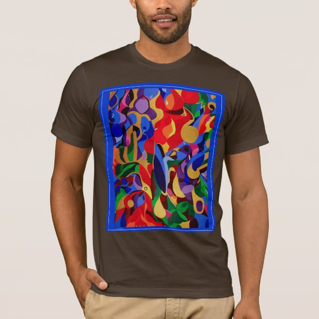 Sally Rayn: AnbietenT - Shirt des blauen Mais (Vorderseite)