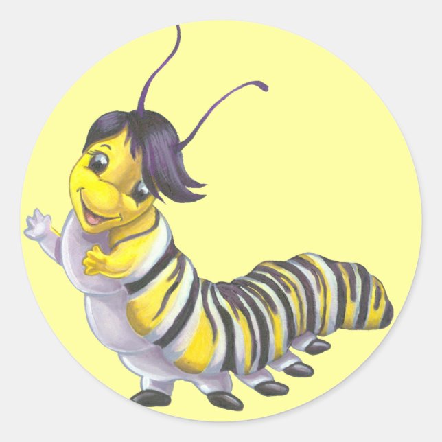Sally the Raupe Stickers (Vorderseite)