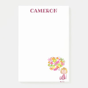 Sally Thinking of Blume Post-it Klebezettel