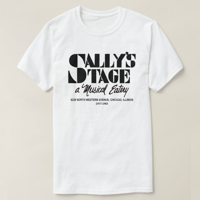 Sally's Bühne Restaurant, Chicago, IL T - Shirt (Design vorne)