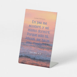 Salmo 4:8 sockelschild