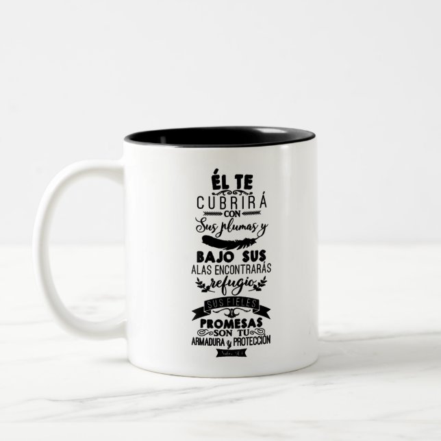 Salmo 91 - das römisch-katholische zweifarbige tasse (Links)