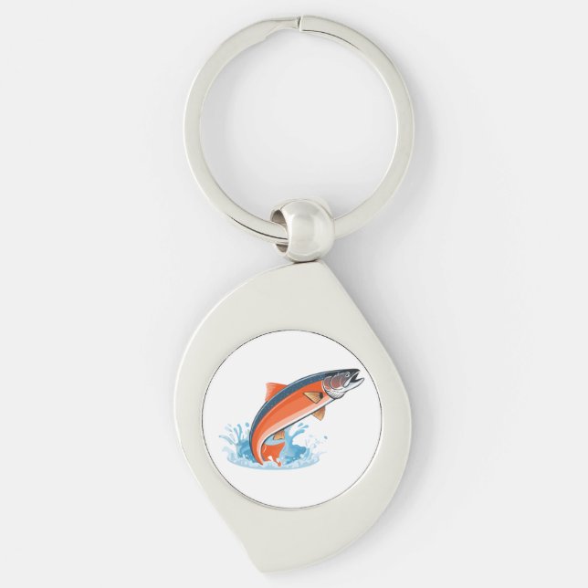 Salmon fish schlüsselanhänger (Vorderseite)
