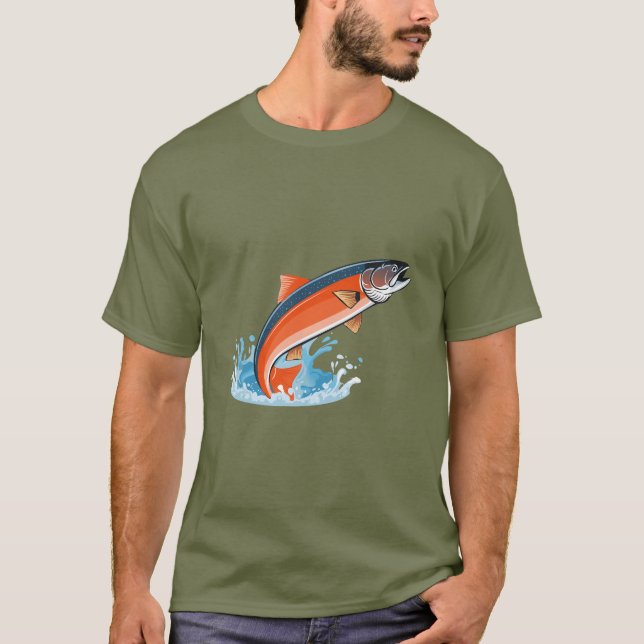 Salmon fish T-Shirt (Vorderseite)