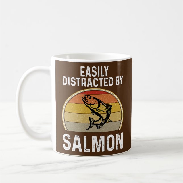 Salmon Fisherman Easily Distracted by Fishing Kaffeetasse (Links)