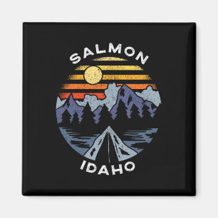 Salmon Idaho Gebirge Urlaub Camping Souvenir Magnet