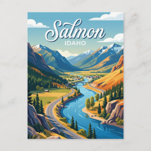 Salmon River Scenic Byway Idaho Postkarte
