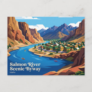 Salmon River Scenic Byway Idaho Postkarte