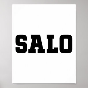 Salo Food Design Für Männer Frauen Kinder Lustiges Poster