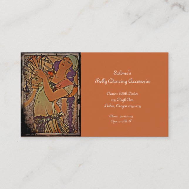 Salome 1897 visitenkarte (Vorderseite)