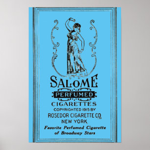 Salome Cigarettes Ad Poster