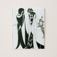 Salome mit ihrer Mutter, Herodias, 1894 (litho) (b