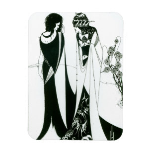 Salome mit ihrer Mutter, Herodias, 1894 (litho) (b Magnet