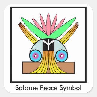 Salome Peace Symbol kleine Aufkleber