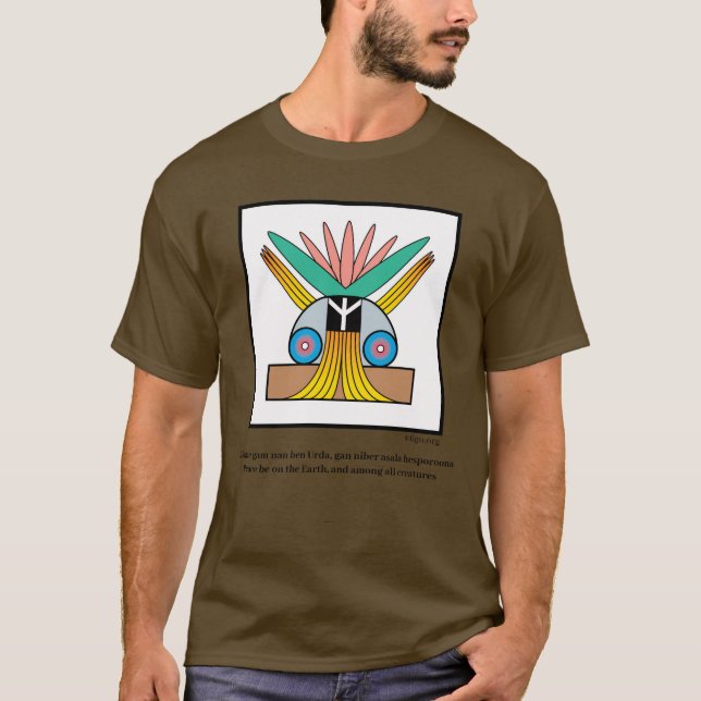 Salome Peace Symbol & Meditation Mantra T - Shirt (Vorderseite)