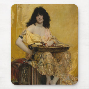 Salomé (Portrait der Frau) (von Henri Regnault) Mousepad