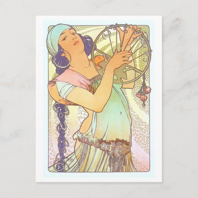 Salomé von Alphonse Mucha Postkarte (Vorderseite)