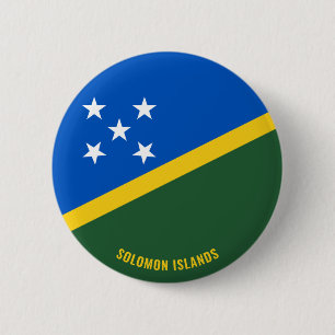Salomon Islands Flag Charming Patriotic Button