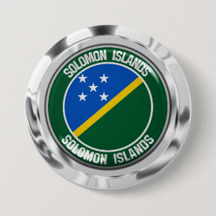Salomon Islands Round Emblem Button