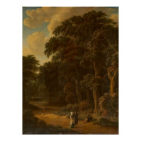 Salomon Rombouts - Waldlandschaft mit Wald...