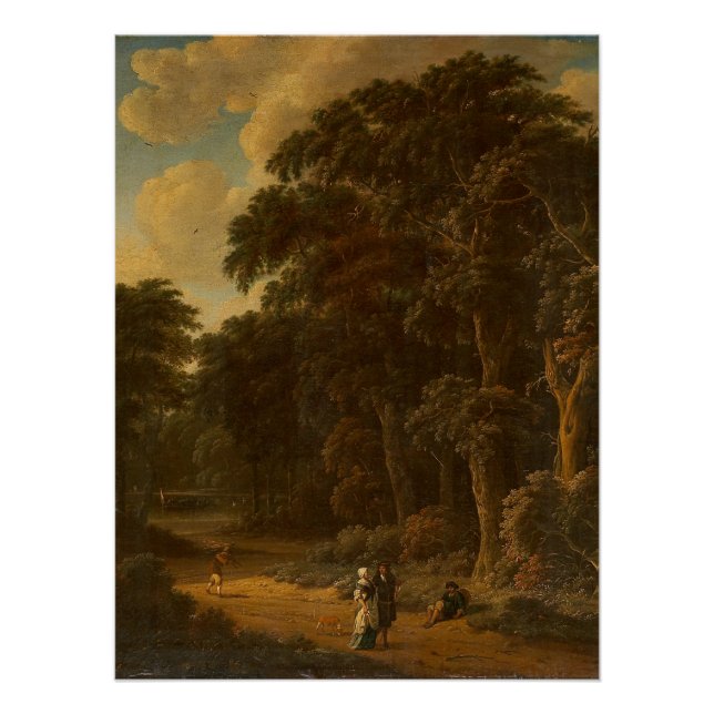 Salomon Rombouts - Waldlandschaft mit Wald... Poster (Vorderseite)