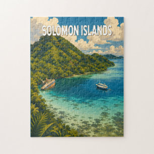 Salomonen Illustration Reise Kunst Vintage