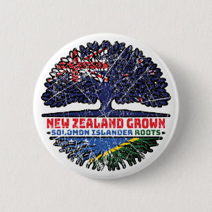 Salomonen Islander Neuseeland Button