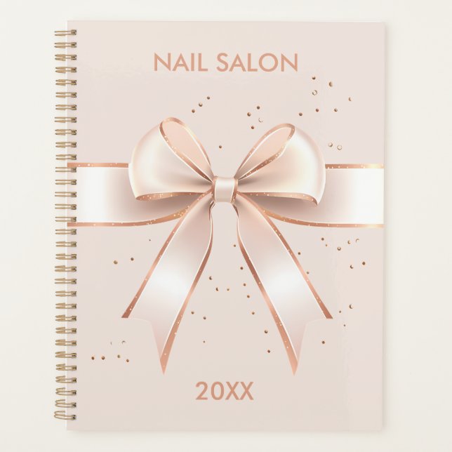 Salon à ongles beauté satin arc mignonne affaires (Devant)