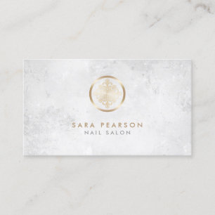 Salon à ongles Floral Motif Icon Carte de visite