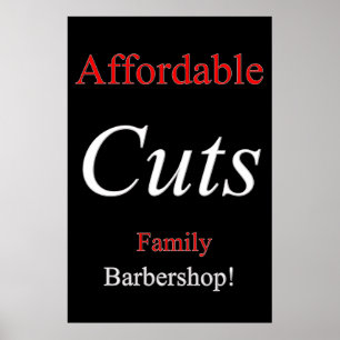Salon Affiches De Coiffeur Coupes Abordables Famil