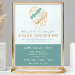 Salon Aquamarin Gold Floral Updo Logo Covid Wieder Flyer<br><div class="desc">Salon Aquamarin Gold Floral Updo Logo Covid Wiedereröffnung Flyer. "Mit den neuen Covid 19 Sicherheitsmaßnahmen,  die unsere Kunden und Mitarbeiter sicher behalten haben." Personalisieren Sie dieses individuelle Design mit Ihrem eigenen Text,  Logo und Geschäftsdetails.</div>